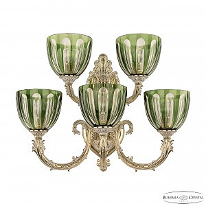 Настенное бра 7109 7109B16/3+2/210 GW P1 U Clear-Green/H-1H