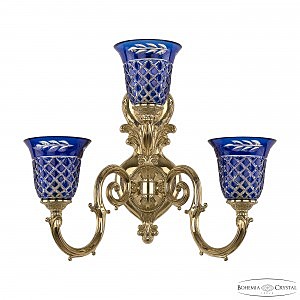 Настенное бра 7203 7203B16/2+1/210 G P2 U Clear-Blue/H-1J