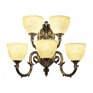 Настенное бра 7203 7203B16/3+2/210 NB P1 U Rose