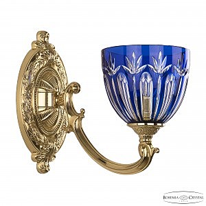 Настенное бра 7209 7209B10/1/175 G P1 U Clear-Blue/H-1I