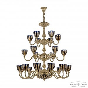 Подвесная люстра 7201 72101P/12+6+6/360/3d G P1 U Amber-Blue/H-1H