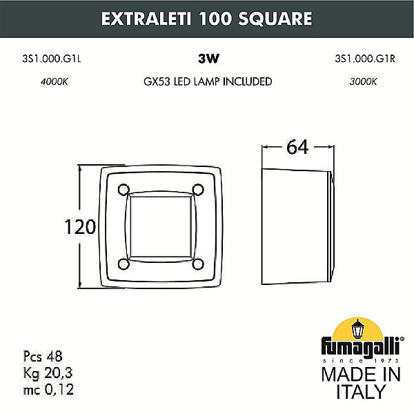 Подсветка для ступеней Leti 3S1.000.000.LYG1L