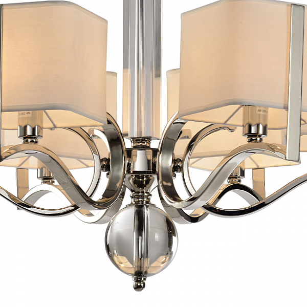 Подвесная люстра Адельфия LH1047/6P-NK-WT