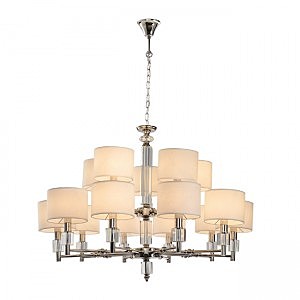 Подвесная люстра Малье LH1053/15H-NK-WT