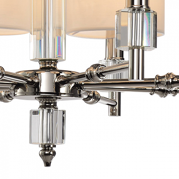 Подвесная люстра Малье LH1053/8H-NK-WT