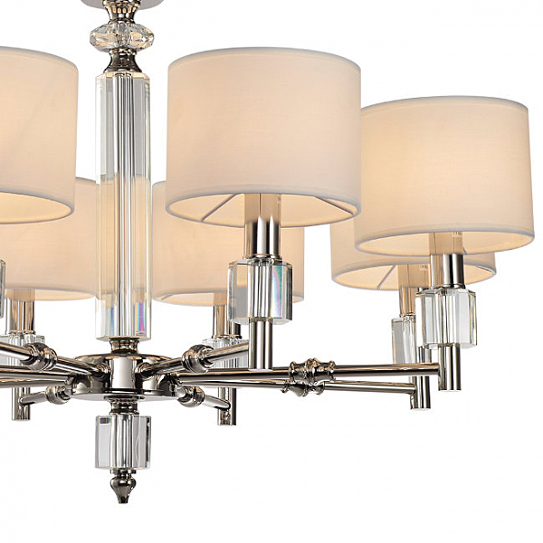 Подвесная люстра Малье LH1053/8H-NK-WT