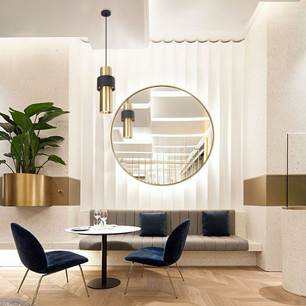 Светильник подвесной Брессо LH4096/1P-GD-SBK