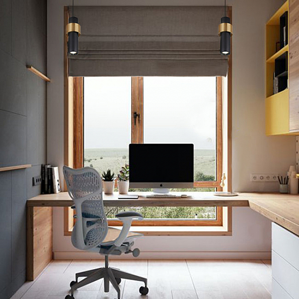 Светильник подвесной Брессо LH4096/1P-SBK-GD