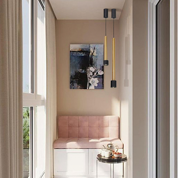 Светильник подвесной Ноале LH4097/1P-GD-SBK