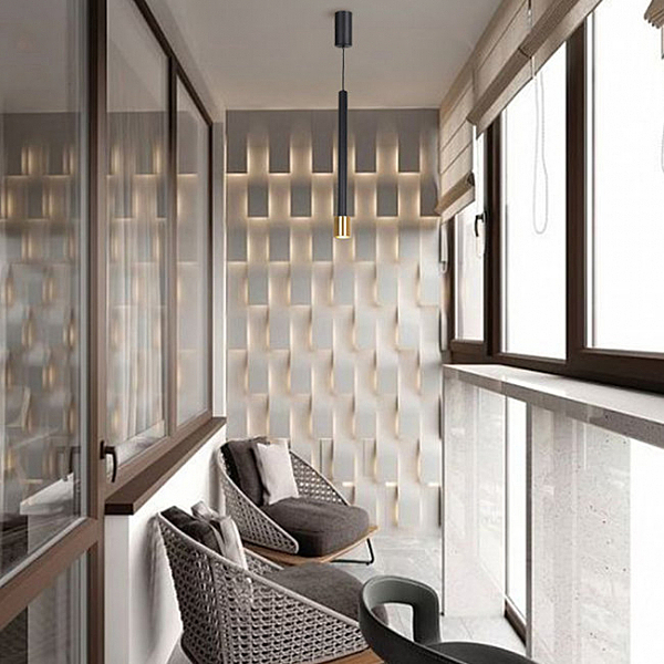 Светильник подвесной Салерно LH4098/1P-SBK-GD