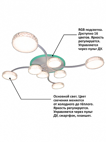 Потолочная люстра High-Tech Led Lamps HIGH-TECH LED LAMPS 82015
