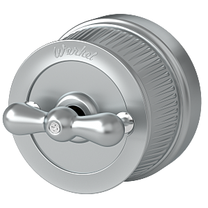 WL19-01-03/ Переключатель одноклавишный (Матовый хром) Ретро