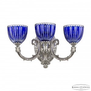 Настенное бра Florence 7109B12/3/210 Ni P1 U Clear-Blue/H-1K