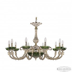 Подвесная люстра Florence 71109P/10/300 GW P Clear-Green/H-1K