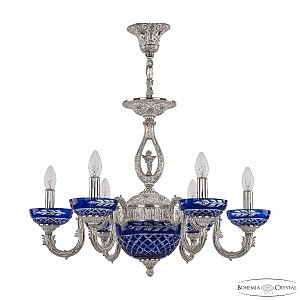 Подвесная люстра Florence 71403P/6/175 NW P Clear-Blue/H-1J FA10S