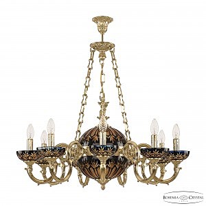 Подвесная люстра Verona 72003P/9/210 G P Amber-Blue/H-1I FA10S