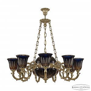 Подвесная люстра Verona 72003P/9/210 G P2 U Amber-Blue/H-1K