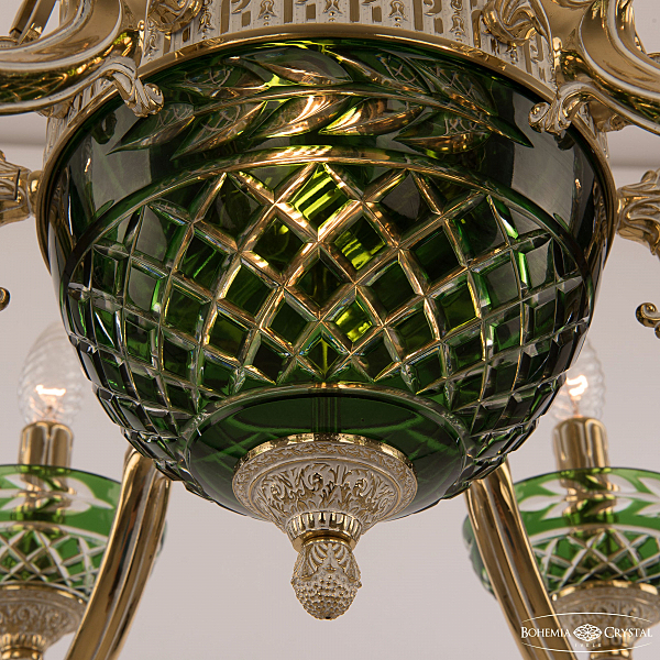 Подвесная люстра Verona 72009P/6/175 GW P Clear-Green/H-1J Y8 FL2S