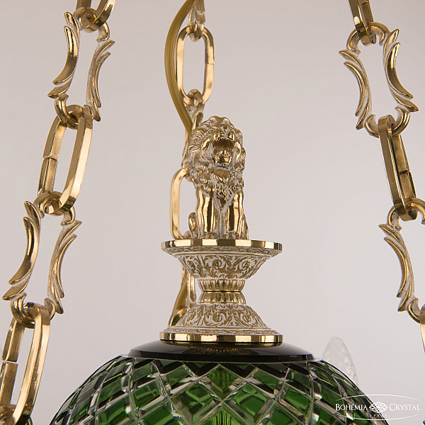 Подвесная люстра Verona 72009P/6/175 GW P Clear-Green/H-1J Y8 FL2S