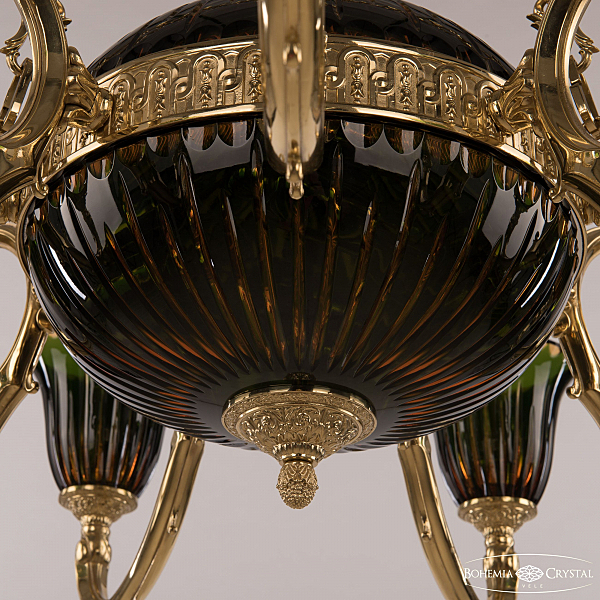 Подвесная люстра Verona 72009P/9/250 G P2 U Amber-Green/H-1K Y8 FA10B