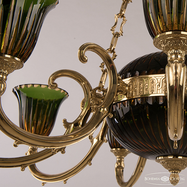 Подвесная люстра Verona 72009P/9/250 G P2 U Amber-Green/H-1K Y8 FA10B