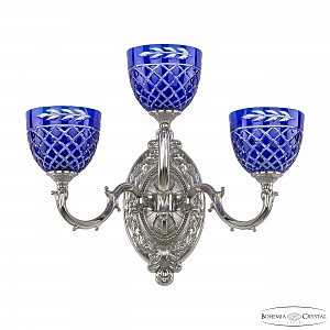 Настенное бра Verona 7214B12/2+1/210 Ni P1 U Clear-Blue/H-1J