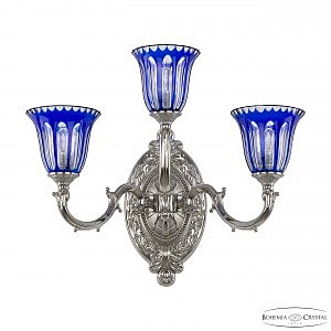 Настенное бра Verona 7214B12/2+1/210 Ni P2 U Clear-Blue/H-1H