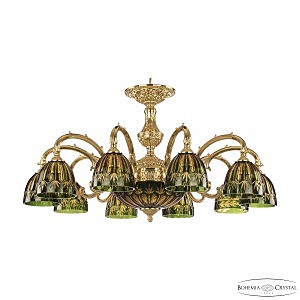 Подвесная люстра Verona 72209P/10/250 G P1 D Amber-Green/H-1I
