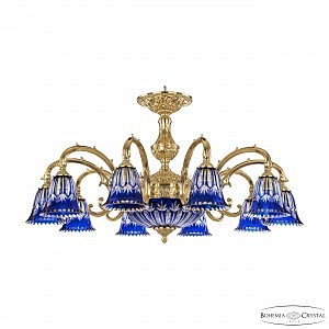 Подвесная люстра Verona 72209P/10/250 G P2 D Clear-Blue/H-1I