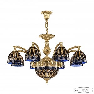 Подвесная люстра Verona 72211P/8/210 G P1 D Amber-Blue/H-1I