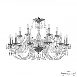 Подвесная люстра 1601 1601/12+6/360 Ni