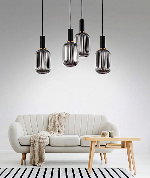 Светильник подвесной Rico LDP 1218 GY+BK