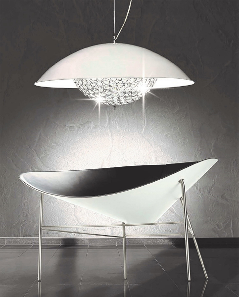 Светильник подвесной Mezzaluna LDP 1578-9B WT