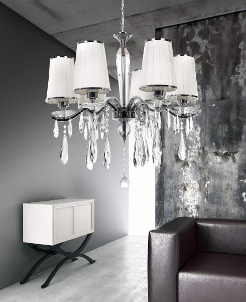 Подвесная люстра Lumina Deco LDP 1726-6 CHR
