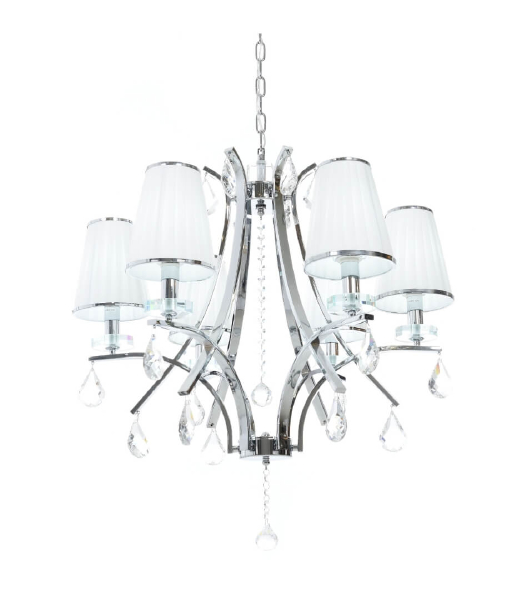 Подвесная люстра Lumina Deco LDP 66247-6 WT+CHR