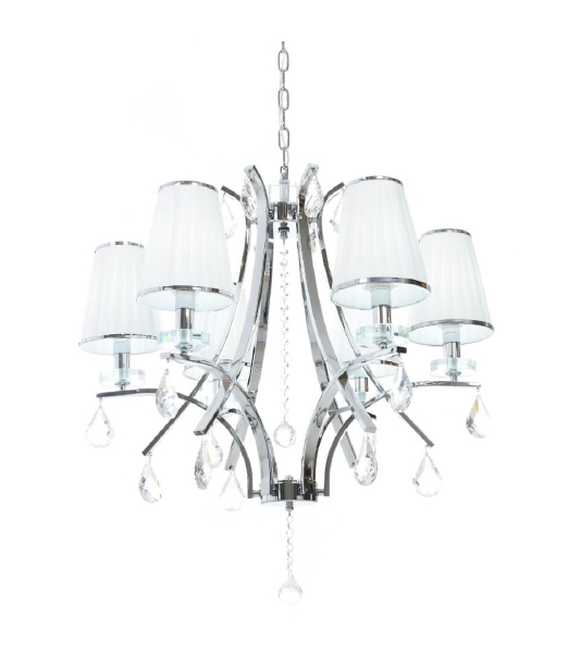 Подвесная люстра Lumina Deco LDP 66247-6 WT+CHR