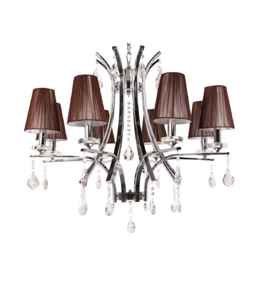 Подвесная люстра Lumina Deco LDP 66247-8 BR+CHR