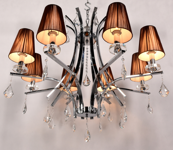 Подвесная люстра Lumina Deco LDP 66247-8 BR+CHR