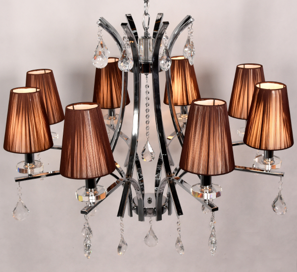Подвесная люстра Lumina Deco LDP 66247-8 BR+CHR