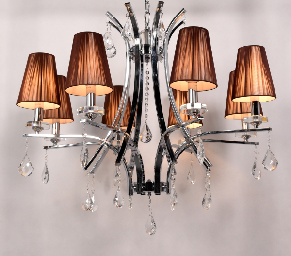 Подвесная люстра Lumina Deco LDP 66247-8 BR+CHR
