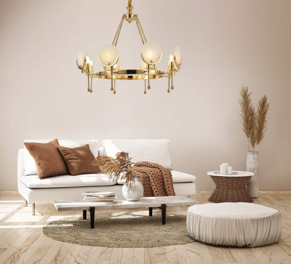 Подвесная люстра Montego LDP 8010-8 F.GD