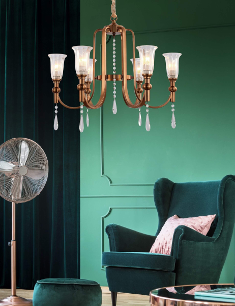 Подвесная люстра Rionella LDP 8041-6 S.GD