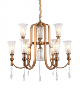 Подвесная люстра Rionella LDP 8041-6+3 S.GD