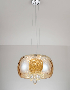 Подвесная люстра Rubina LDP 8044-400 AMB