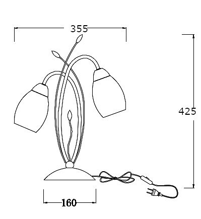 Настольная лампа Bell 10161/T