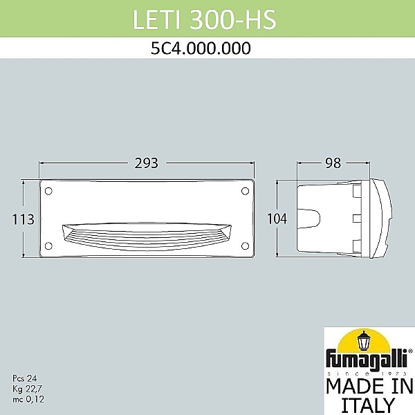 Подсветка для ступеней Leti 5C4.000.000.AYF1R