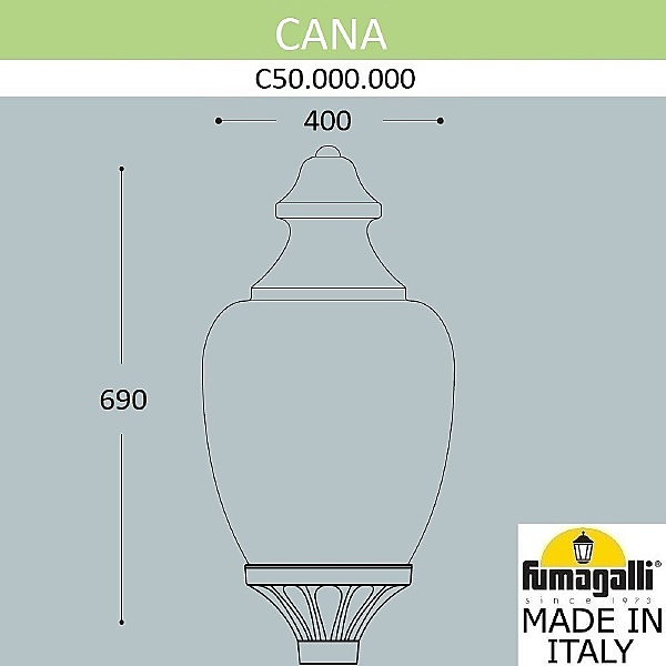 Консольный уличный светильник Cana C50.000.000.AYE27