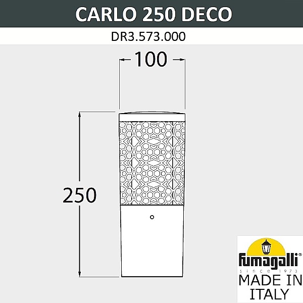 Уличный наземный светильник Carlo Deco DR3.573.000.WXU1L