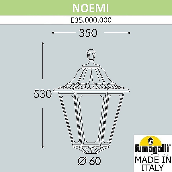 Консольный уличный светильник Noemi E35.000.000.WXH27