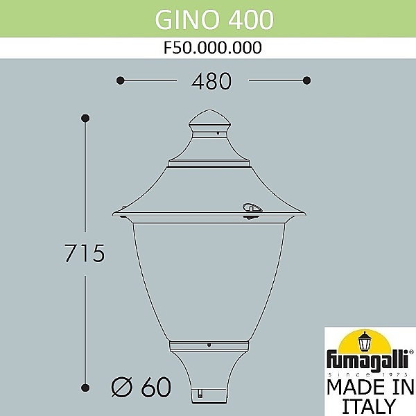 Консольный уличный светильник Gino F50.000.000.AXE27